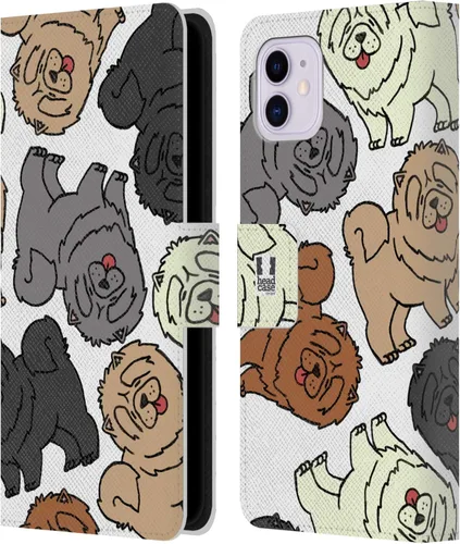 Vista 14 de Head Case Designs Airedale Terrier Dog Breed Patterns 4 Leather Wallet Case Compatible with Apple iPhone 11