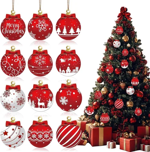 Vista 8 de 12 piezas de adornos colgantes de otoño, hoja de arce, calabaza, decoraciones de árbol, piña, fruta, diseño de Acción de Gracias, adorno lindo