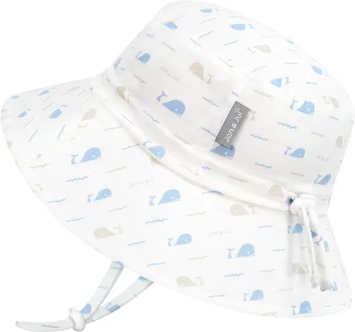 Vista 22 de JAN & JUL - Gorro de sol con capucha de algodón Grow-with-Me para bebés y niños Verde militar