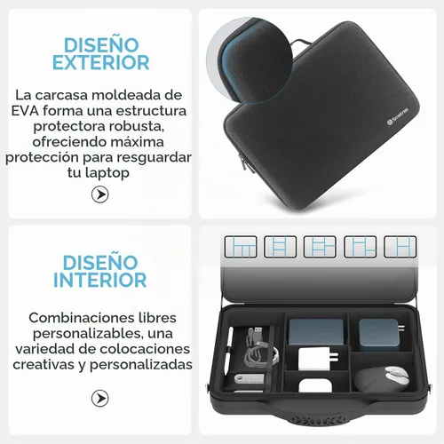 Vista 6 de Smatree Funda rígida para laptop para Galaxy Book4 Edge de 14 pulgadas Negro
