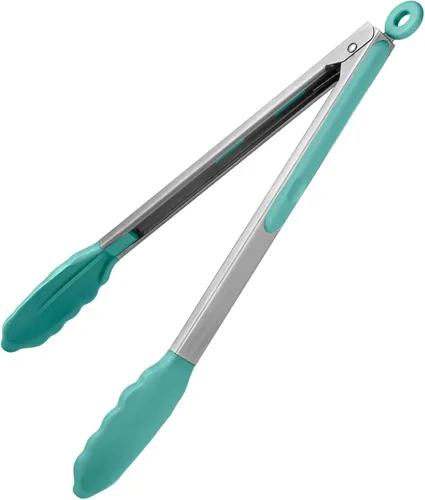 Vista 28 de Pinza de cocina resistente al calor de 600ºF: pinza de cocina de silicona U-Taste de 7 pulgadas con puntas de goma antiadherentes selladas firmes