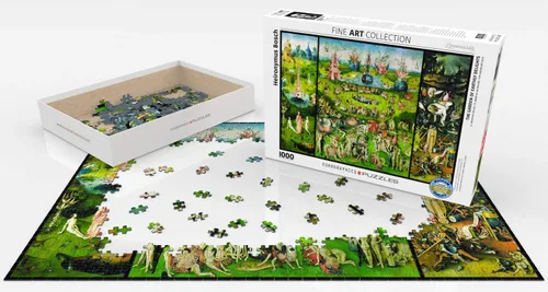 Vista 2 de EuroGraphics El jardín de las delicias terrenales de Heironymus Bosch (1000 piezas) Puzzle