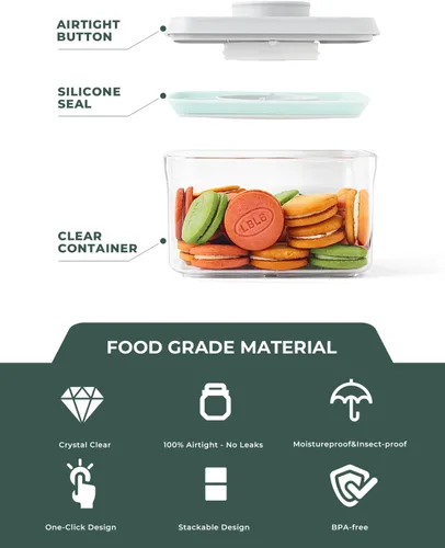 Vista 5 de Mini Envase de Snacks - 0.3 Qt Contenedores de Almacenamiento de Alimentos Pop, Contenedores de Alimentos Pequeños Libres de BPA con Tapas, Envases