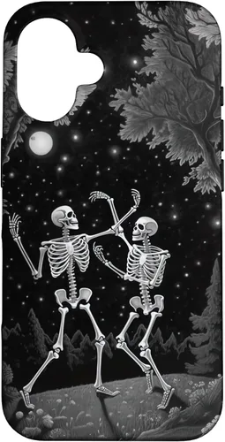 Vista 28 de iPhone 12 mini Estética Ocultista Grunge Gótico Esqueleto Bailando Halloween Case