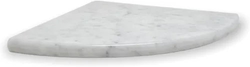 Vista 5 de Tenedos Carrara Bianco italiano de alta calidad blanco grisáceo 9x9 mármol accesorios de baño esquina ducha estante azulejo pulido (1 unidad)
