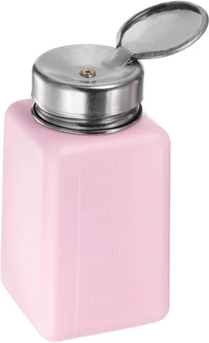 Vista 11 de HARFINGTON Dispensadores de alcohol solvente Push Down Botella dispensadora de líquido con tapa de acero inoxidable de sellado para limpiador