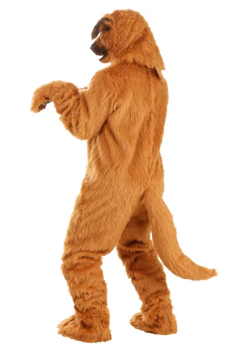 Vista 2 de Traje de Mascota de Perro con Máscara de Boca Móvil para Adultos Multicolor