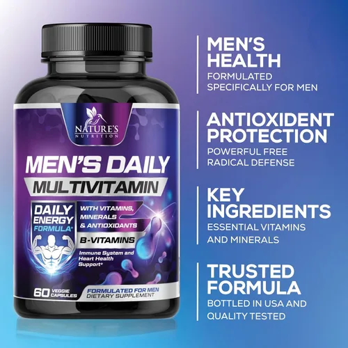 Vista 7 de Multivitamínico para hombres – Once Daily Multivitaminas para hombre – Multivitaminas completas con biodisponibilidad óptima de vitaminas