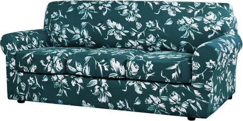 Vista 20 de H.VERSAILTEX Fundas de sofá superelásticas de 2 piezas para fundas de sillón, fundas de silla de sala de estar, con estilo moderno suave y grueso