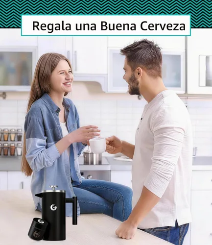 Vista 8 de Coffee Gator - Cafetera de prensa francesa de acero inoxidable 304 de 34 oz, tetera para té y café de doble pared aislada con sistema de filtración