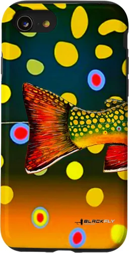 Vista 18 de Brook Trout Fly Fishing Trout Skin Phone Case by Black Fly Case for iPhone 17