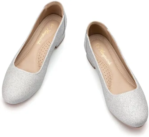 Vista 5 de Zapatos de tacón bajo para mujer, color negro, plateado y dorado, zapatos de vestir de tacón bajo, zapatos de tacón cerrado, tacones de bloque
