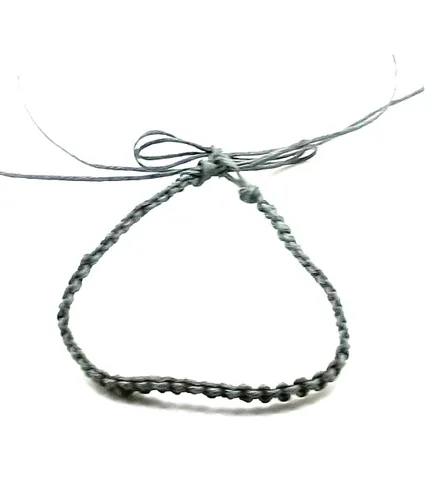 Vista 50 de Hemp Anklet Adjustable Tie On (Black)