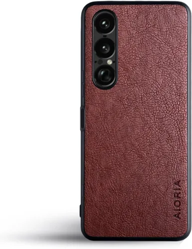 Vista 10 de AIORIA Funda protectora completa para Sony Xperia 1 IV, 6.5 pulgadas Premium PU Leather Cover Retro Business Design Full Protective Case para Sony