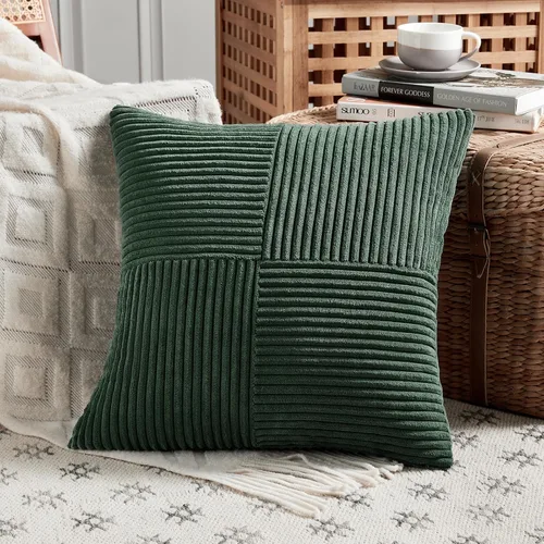 Vista 33 de Fancy Homi - Paquete de 2 fundas de almohada decorativas de color verde oliva pequeñas de 12 x 12 pulgadas para sala de estar, sofá, cama
