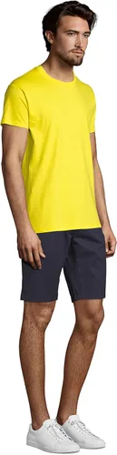 Vista 6 de Men's Graphic T-Shirt and Travel to Saitama Short Sleeve Tee-Shirt Vintage Birthday Gift Novelty Tshirt Lemon XXL