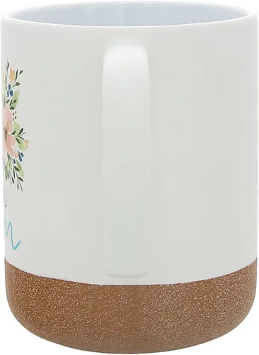 Vista 6 de Pavilion Gift Company - Love You Mom - Taza de cerámica de 16 onzas con fondo esmaltado arenoso, patrón floral, 1 unidad (paquete de 1), 3.5 x 3.5