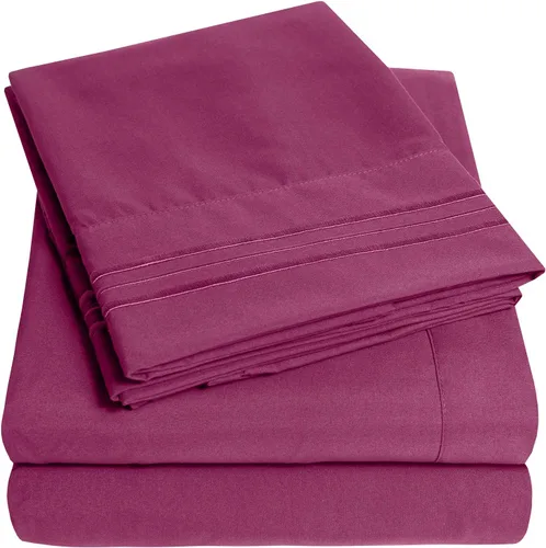 Vista 8 de 1500 Supreme Collection Juego de Sábanas de Bolsillo Extra Profundo - Sábanas de Cama Suaves de Lujo, Sin Arrugas, Ropa de Cama, Más de 40