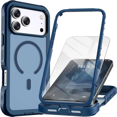Vista 36 de Funda magnética para iPhone SE 3ª y 2ª [protector de pantalla] [compatible con MagSafe] [protección contra caídas de grado militar]