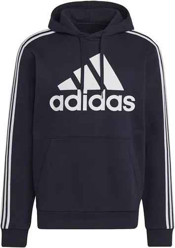 Vista 3 de adidas Men's 3-Stripes Fleece Hooded Sweatshirt