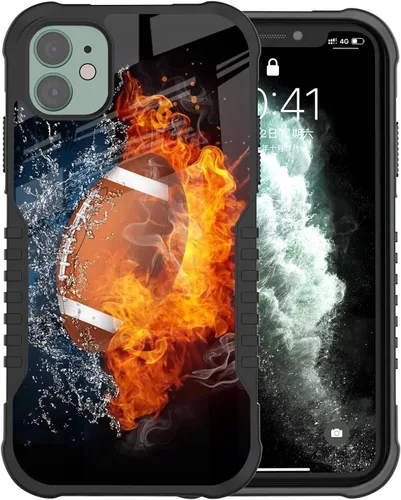 Vista 9 de Funda compatible con iPhone 11, diseño de cielo estrellado de baloncesto, universo estrellado, para hombres y niños, a prueba de golpes Universo