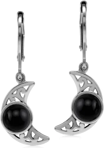 Vista 24 de Silvershake Aretes colgantes o colgante o colgante de plata de ley 925 chapada en oro amarillo con dije o colgante con cadena de 18 pulgadas