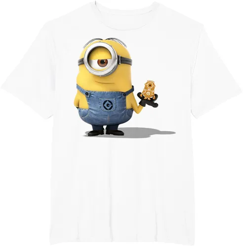 Vista 14 de Camiseta Despicable Me Minions Holding A Ginger Bread Minion Retrato Pequeña