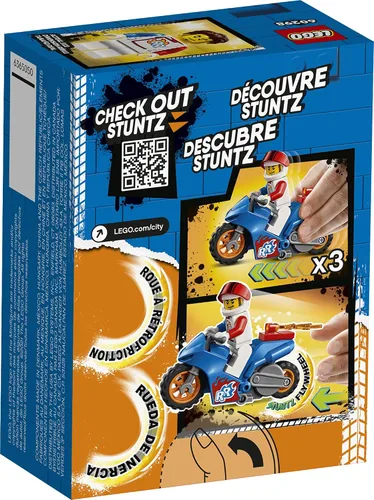 Vista 3 de LEGO City Rocket Stunt Bike 60298 Kit de construcción (14 piezas)