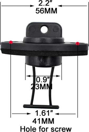 Vista 2 de YYST 2 tapones de drenaje de rosca para kayak canoa barco con tornillos