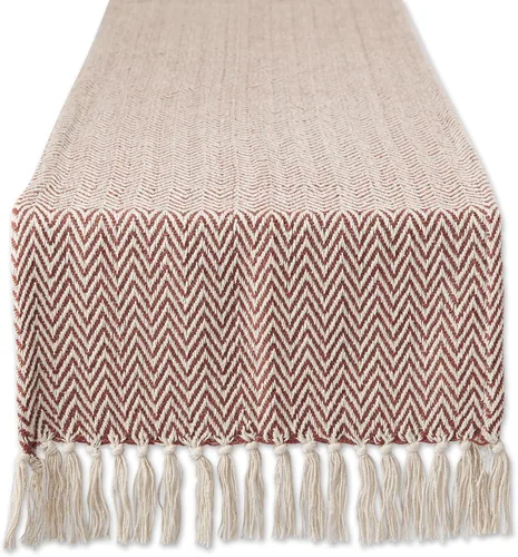 Vista 30 de DII Woven Basic - Camino de mesa Chevron de la colección de mesa, 15 x 72 pulgadas, gris