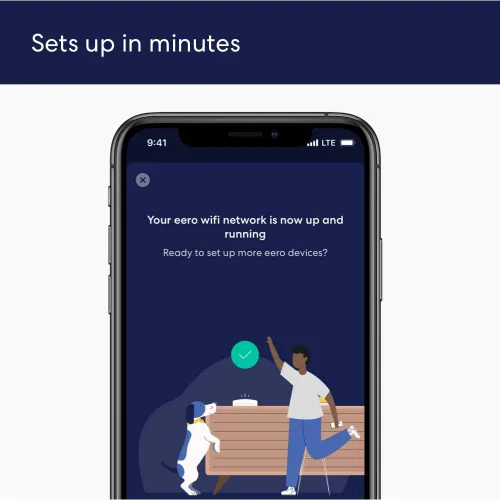 Vista 5 de Extensor de wifi Amazon eero 6 con 1 mes gratis de eero Plus (renovación automática): Agrega hasta 1500 pies cuadrados de cobertura Wi-Fi 6 a tu red