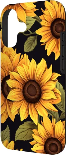 Vista 2 de Aesthetic Sunflowers Funda con diseño de flores silvestres para iPhone 17