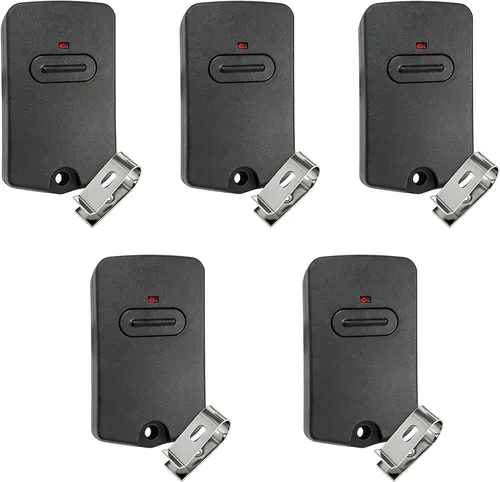 Vista 9 de RB741 para mando a distancia Mighty Mule Gate, 318 MHZ (paquete de 2) 9 Dip FM135 Gate Transmitter for MM371W MM572W etc. Compatible with GTO Gate