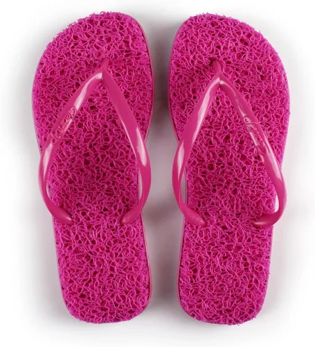 Vista 4 de CLEANUP Chanclas Mujer Mono Fun Pink Exfoliante, Masajista y Relajante Sandalias de tanga cómodas y ligeras Fibras 100% veganas reciclables