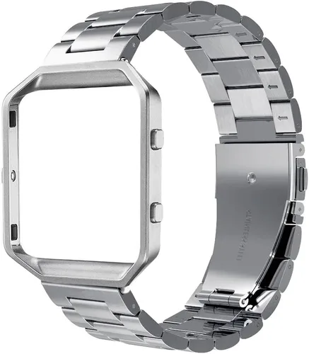 Vista 10 de Simpeak Correa de metal de acero inoxidable para mujeres y hombres con marco de acero inoxidable compatible con Fitbit Blaze, herramienta