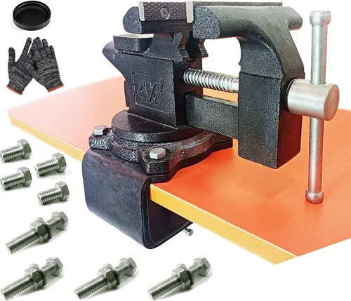 Vista 15 de MYTEC Mini Tornillo de Hogar, mandíbulas de nylon Abrazadera de Tornillo de Banco, 2.0" negro