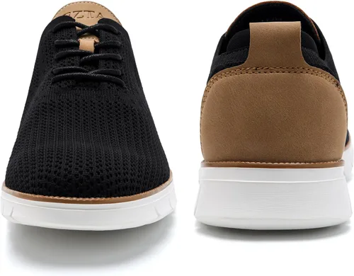 Vista 7 de LEZTA Zapatos deportivos de vestir casuales para hombre, ligeros, Oxford, con soporte para el arco, zapatos para caminar