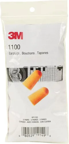 Vista 4 de 3M Tapones para los oídos de un solo uso de espuma 1100, inalámbricos, 29NRR, naranja, 200 pares