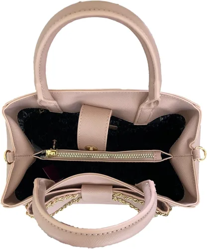 Vista 4 de Betsey Johnson Mona Satchel Blush, Piedra