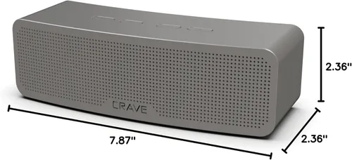 Vista 7 de Crave Curve Altavoz inteligente inalámbrico Bluetooth portátil con graves mejorados, micrófono incorporado y altavoz