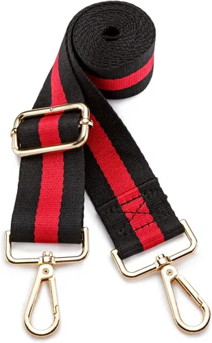 Vista 3 de Correa de repuesto para bolso, correa de hombro cruzada de lona para bolsas, bolsa de mensajero, bolsa pequeña, correas ajustables para bolsos