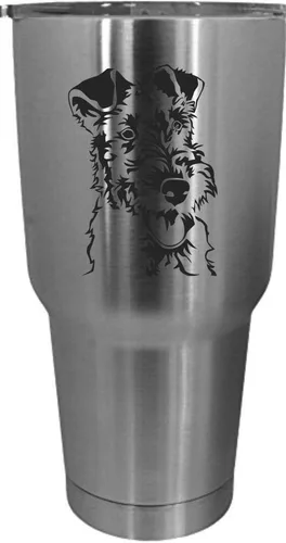 Vista 552 de Cairn Terrier - Vaso grabado con temática de perro, 30 onzas