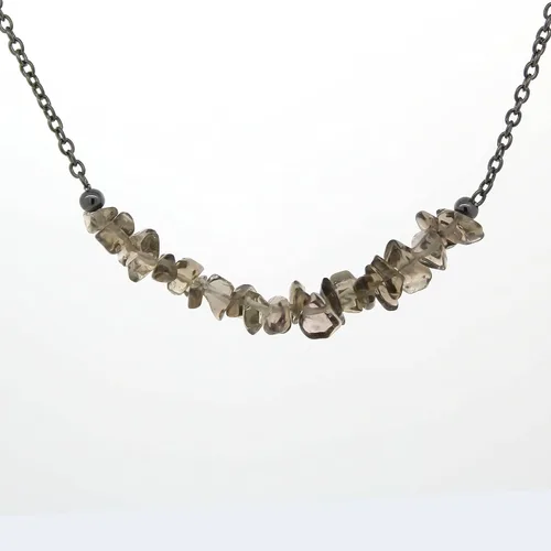 Vista 46 de Gempires - Collar de barra de chips naturales, cristales curativos de energía, regalo de cumpleaños, regalo para ella, joyería de piedras preciosas