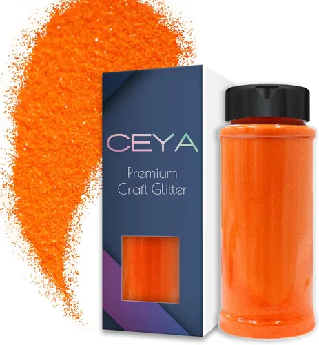 Vista 50 de Ceya Polvo de purpurina ultra fina de 3.8 onzas/110g, Admiral Blue Crafts Glitter de 1/128 pulgadas, 0.008 pulgadas, 0.2mm para slime, resina epoxi