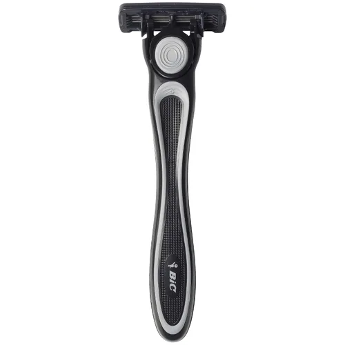 Vista 2 de BIC Flex 4 Sensitive Hybrid - Maquinilla de afeitar desechable de 4 hojas para hombre, 1 mango y 12 cartuchos