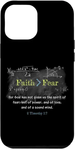 Vista 26 de Faith > Fear 2 Timothy 1:7 Christian Verse Math Equation Case for iPhone 17