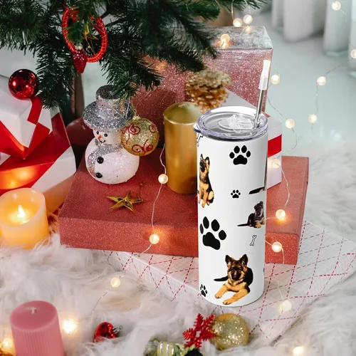 Vista 5 de GINGPROUS Regalos de pastor alemán, regalos para madres de perros, regalos para amantes de los perros, dueños de perros, adiestrador de perros