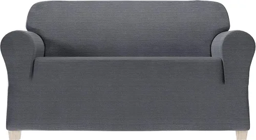 Vista 9 de Zenna Home Funda elástica de felpilla para sofá, color marfil/hueso, 1 pieza, suave y elástica para sofás, tela resistente a las arrugas, fácil