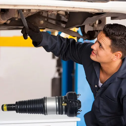 Vista 6 de Puntal delantero del amortiguador de choque de la suspensión del aire compatible con Audi A6 C7 A7 A8 D4 A8 Quattro 4G0616039L 3Y5616039C 3Y5616039E