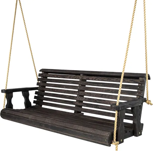 Vista 14 de Hamaca Amish resistente para pórtico, 800 Lb, con sogas colgantes